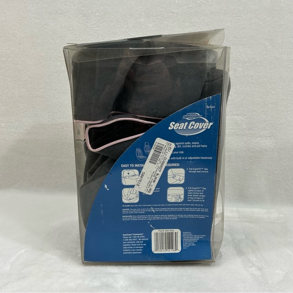 Auto Expressions Urban Princess Gray Microfiber Bucket Seat Cover Universal fit - Picture 7 of 11